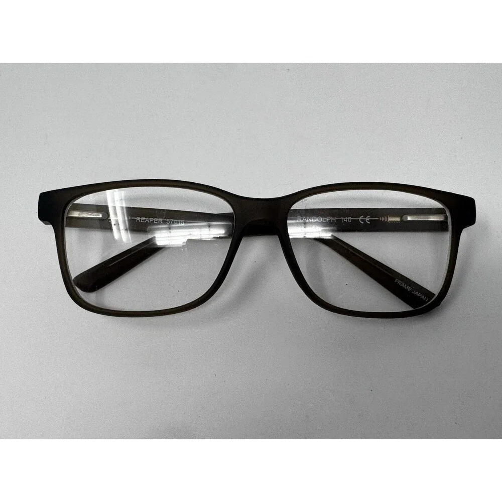 Randolph Reaper Brown Eyeglass Frames 57-15-140 Japan Authentic